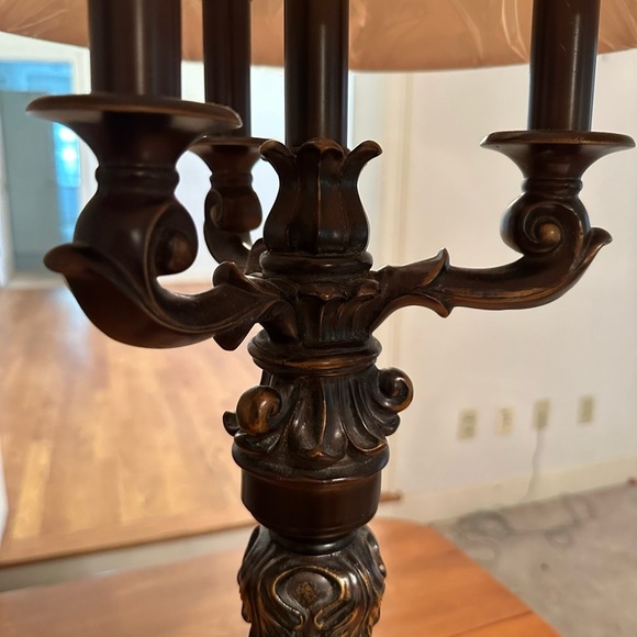 34” Elegant Tan Table Lamp (2 available) - Picture 2 of 4